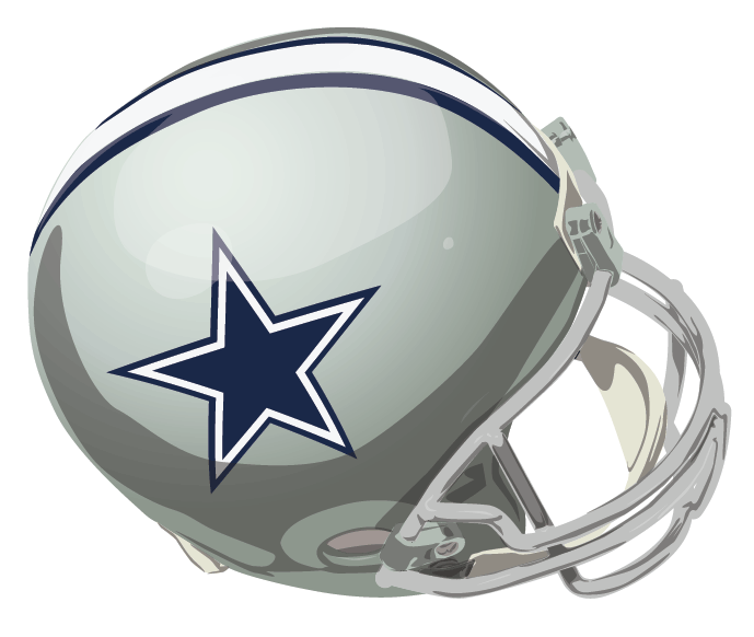 Dallas Cowboys 1967-1975 Helmet iron on transfers for T-shirts